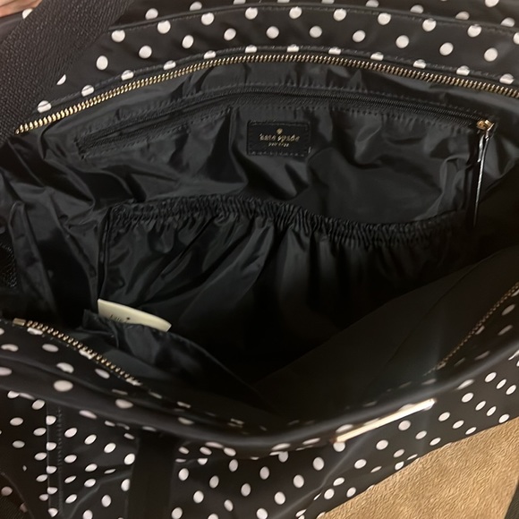 KATE SPADE Stevie Black Polka Dot Diaper Bag, never used. - Picture 4 of 8
